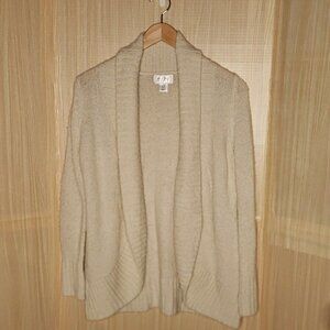 Motherhood Maternity Womens Cream Super Soft Open Front Cardigan Sweater Medium